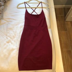 Small Maroon Mini Dress